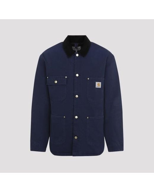 Carhartt Blue Chore Coat for men