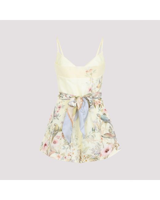 Zimmermann White Rebellion Fitted Playsuit