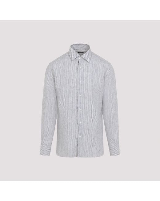 Zegna Blue Shirt for men