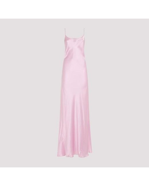 Victoria Beckham Pink Floorlenght Cami Dress
