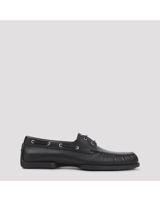 Jil Sander Black Calf Leather Loafers for men