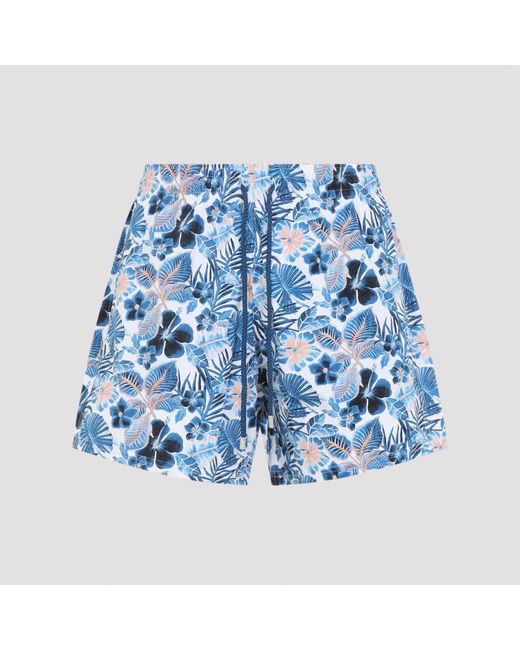 Vilebrequin Blue Moorise Island Flowers Swim Shorts for men