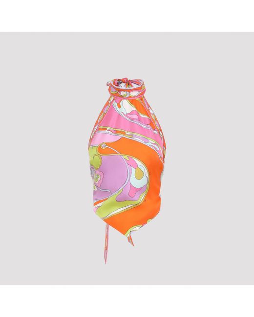 Emilio Pucci Pink Elegant Silk Top For