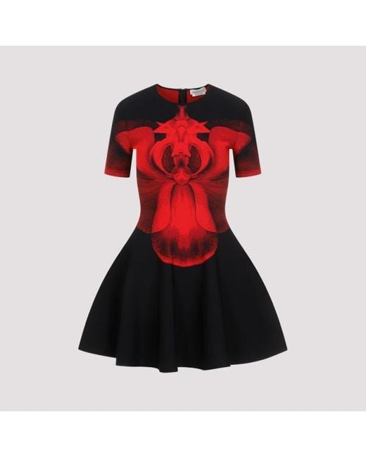 Alexander McQueen Red Viscose-blend Dress