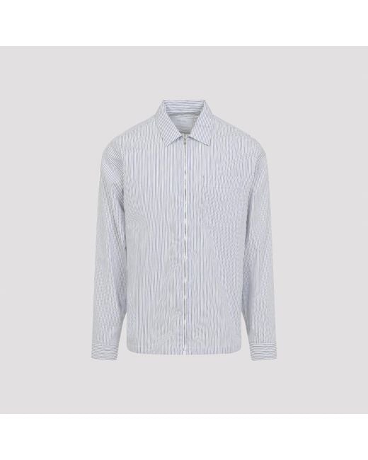 Prada Blue And Cotton Shirt for men