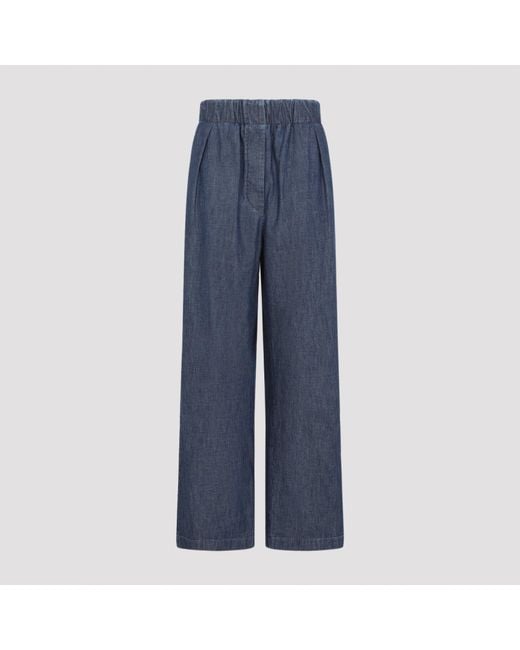Jil Sander Wide Leg Blue