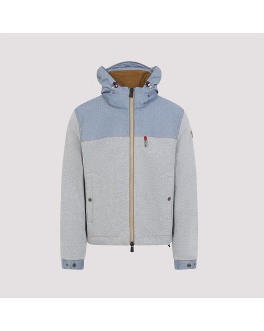 Moncler Blue Zip Up Jacket for men