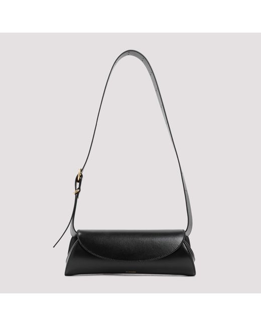 Jil Sander Black Cannolo Bag