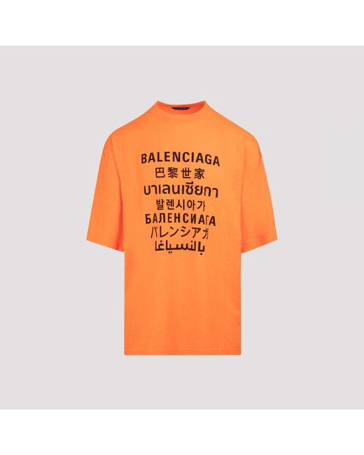 Balenciaga sweatshirt mens orange cheap