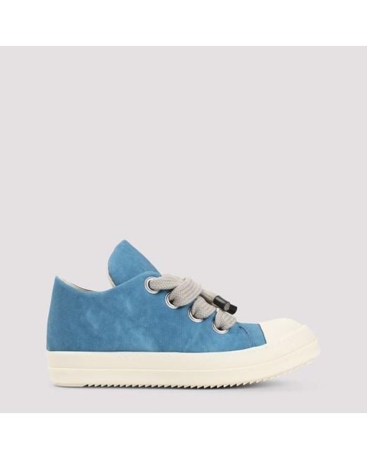 Rick Owens Jumbo Lace Puffer Low Sneakers in Blue for Men | Lyst