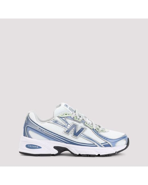 New Balance White 740 Sneakers