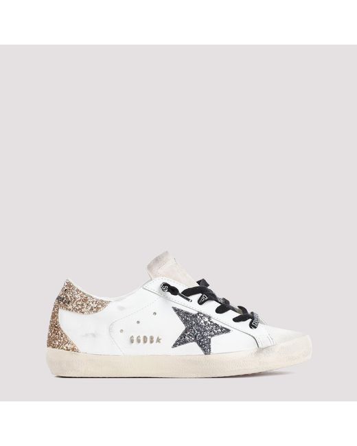 Golden Goose Deluxe Brand White Superstar Leather Sneakers