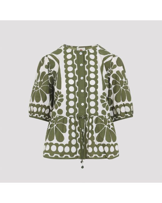 Farm Rio Green Blouses
