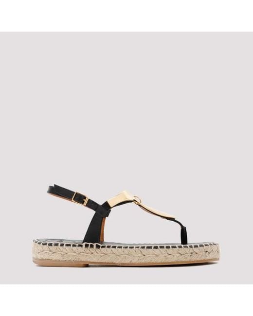 Chloé Brown Pema Flat Sandals