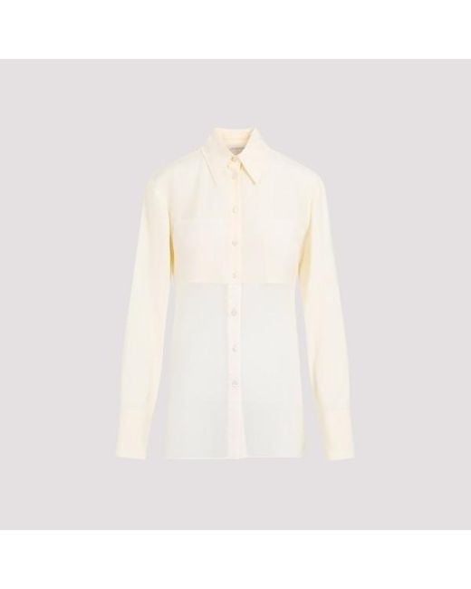 Sportmax White Viscose Boa Shirt