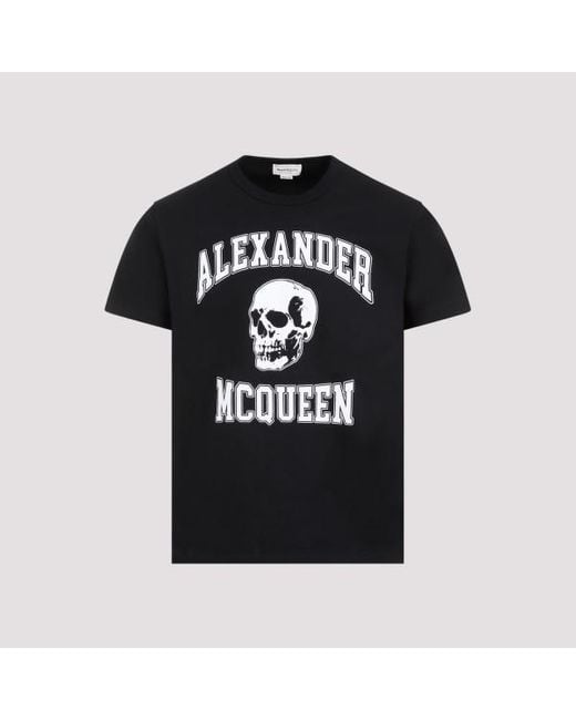 Alexander McQueen Black T-Shirts for men