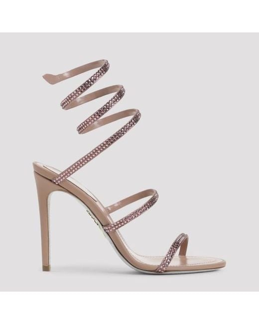 Rene Caovilla White René Caovilla Snake Sandals