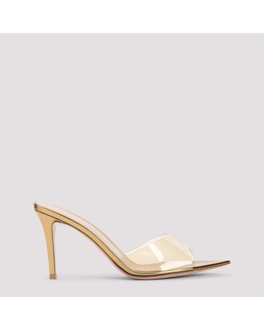 Gianvito Rossi Natural Elle Slip On Heels