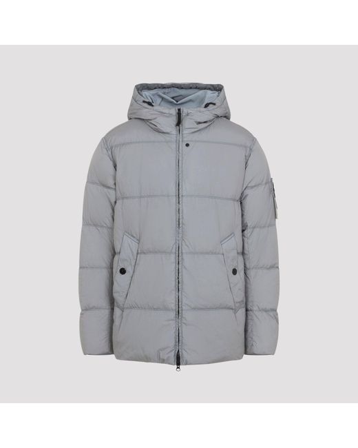 Stone Island Gray Polyamide Down-Fill Sport Jacket for men