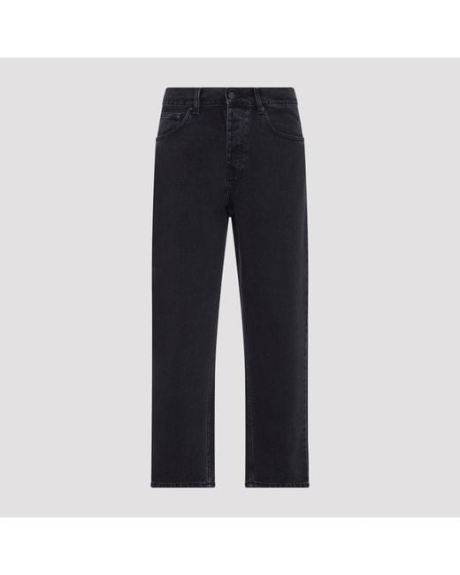 Carhartt Blue Cotton Newel Pant for men