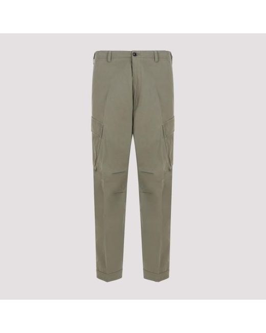 Tom Ford Green Twill Cargo Sport Pants for men