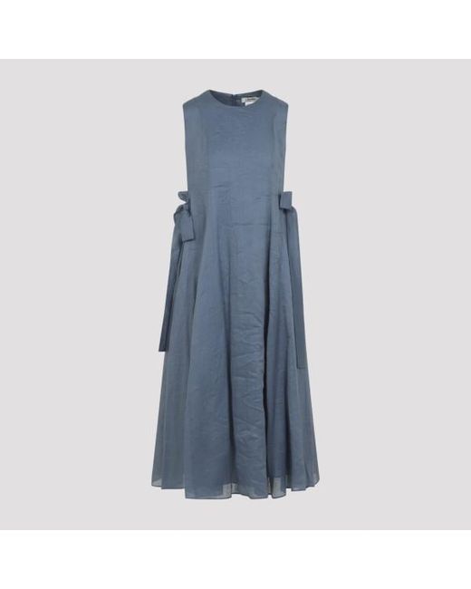 Max Mara Blue `s Aquile Long Dress