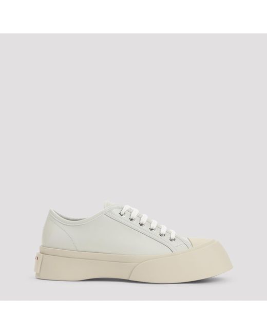 Marni White Pablo Calf Leather Sneakers
