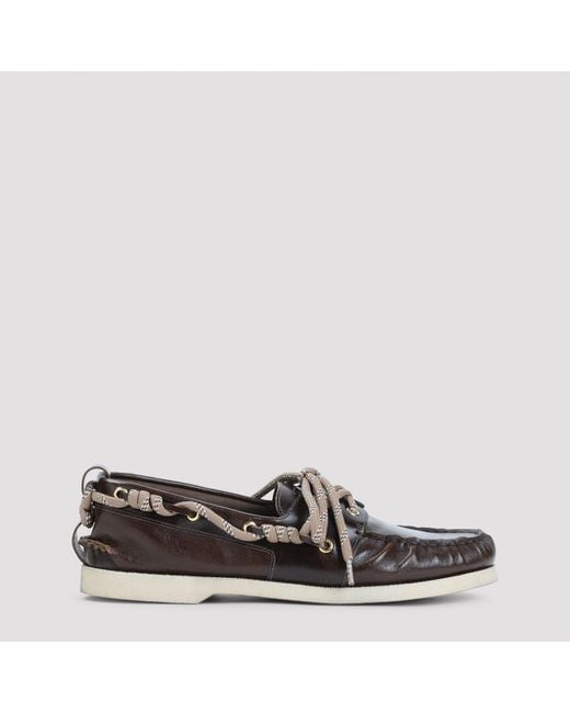 Golden Goose Deluxe Brand Black Boat Loafers for men