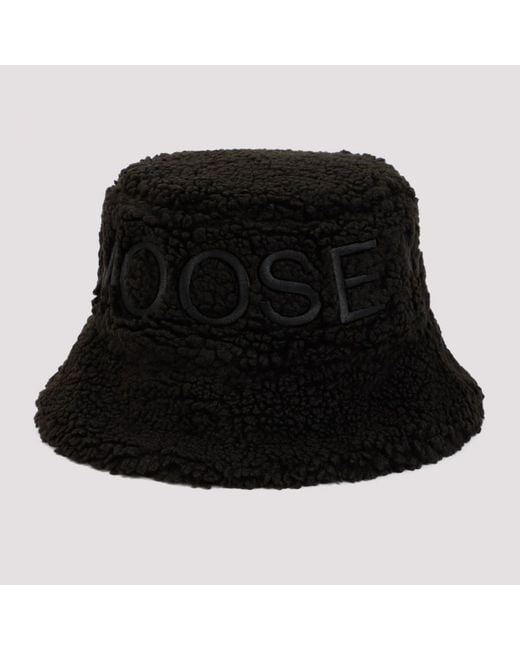 Moose Knuckles Black Cobble Bucket Hat for men