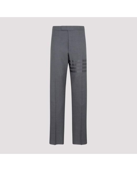 Thom Browne Gray Classic Backstrap Trousers for men