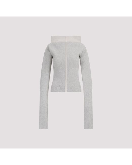 Rick Owens Gray Cowl Pullover