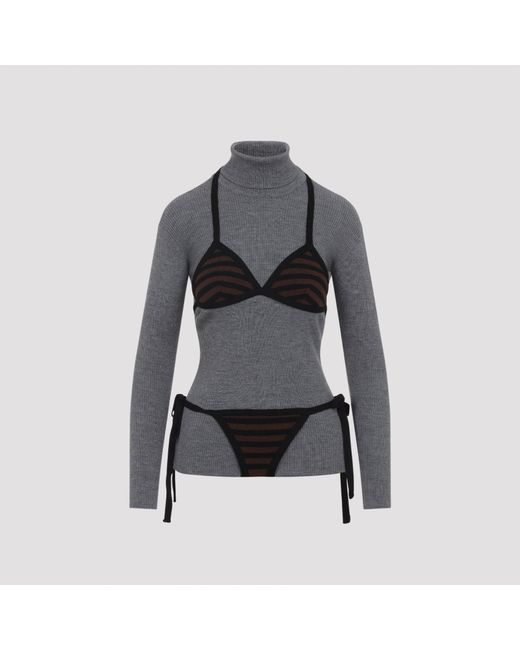Moschino Gray Turtleneck