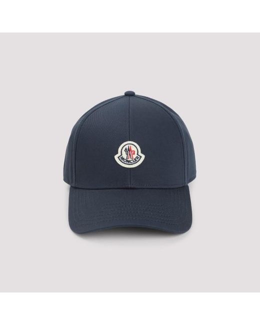 Moncler Blue Baseball Cap for men