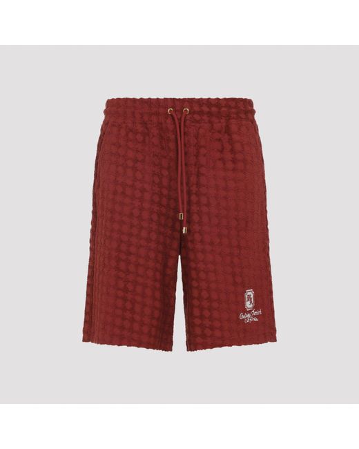 Amiri Red Chateau Bermuda for men