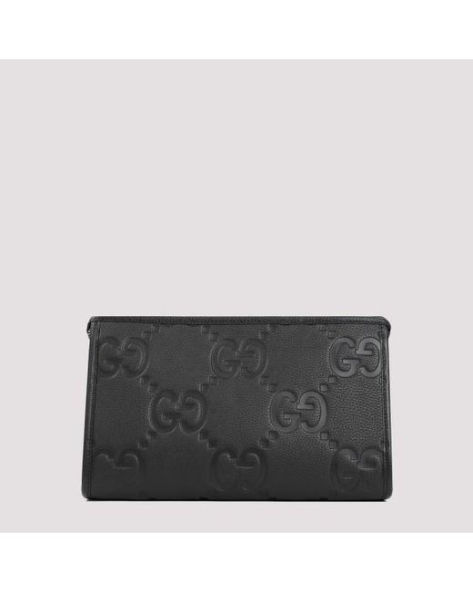 Gucci Black Jumbo Gg Pouch Unica for men