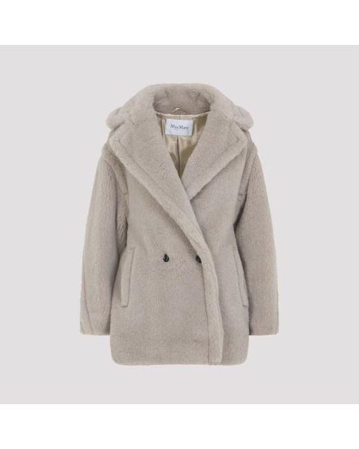 Max Mara Gray Olga Teddy Coat