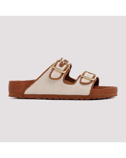 Birkenstock 1774 Arizona Canvas Sandals in Brown Lyst UK
