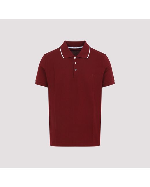 Saint Laurent Red Jersey Polo for men