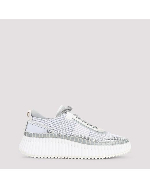 Chloé White Nama Polyester Sneakers