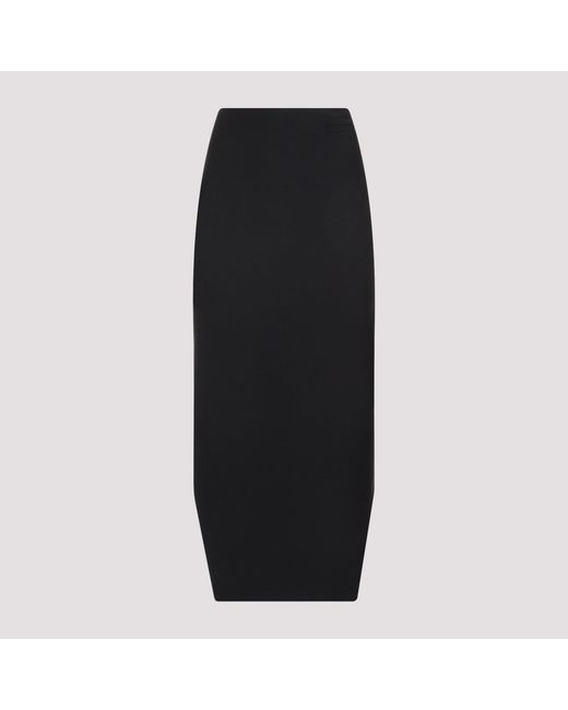 Givenchy Black Front Kick Skirt