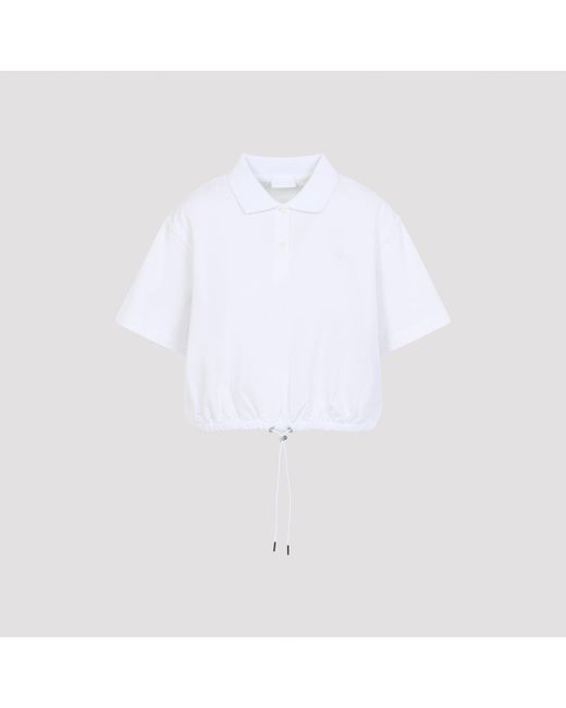 Moncler White Polo Shirts