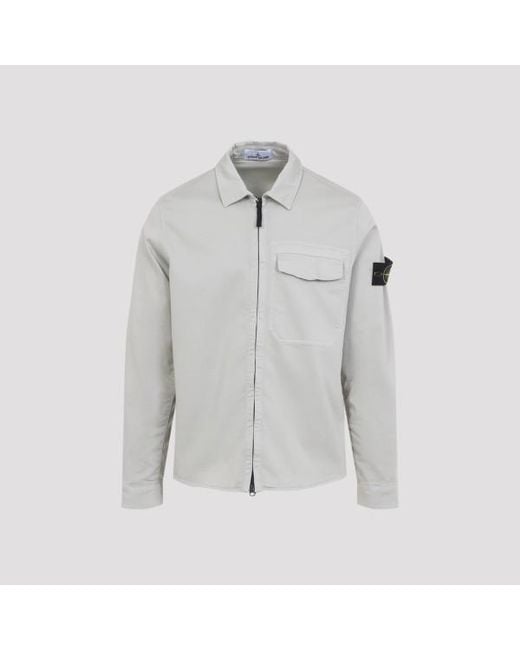 Stone Island Gray Shirt for men