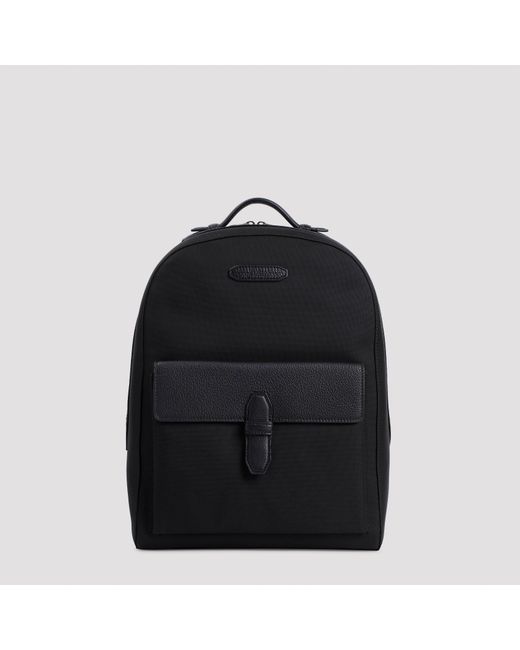 Brioni Black New Travel Backpack for men
