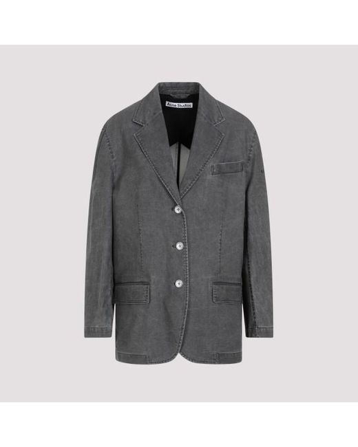 Acne Gray Cotton Jacket