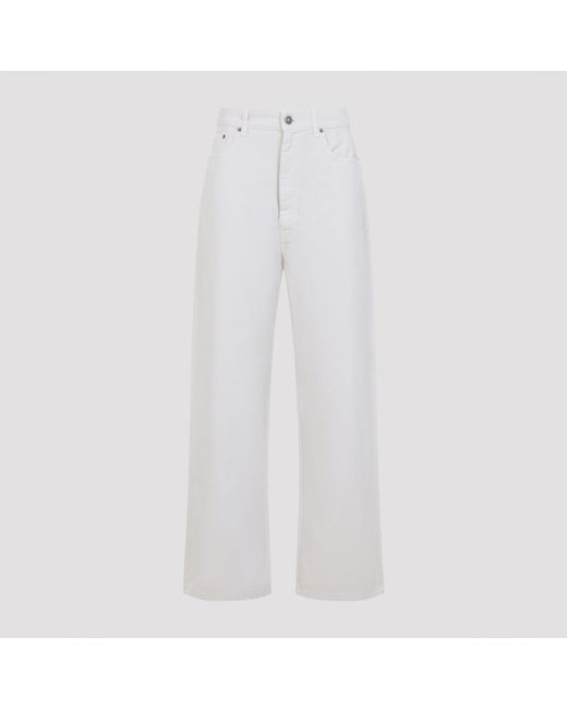 Phoebe Philo White Jeans Nude & Neutrals