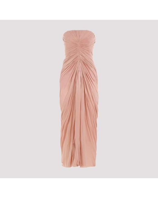 Rick Owens Pink Radiance Bustier Dress