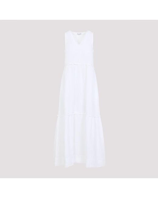 Peserico White Maxi Dresses