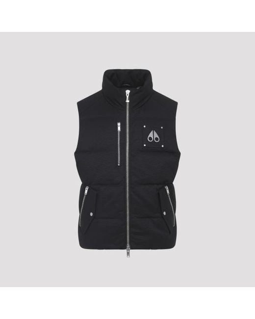 Moose Knuckles Black Westmount 2Tone Gilet for men