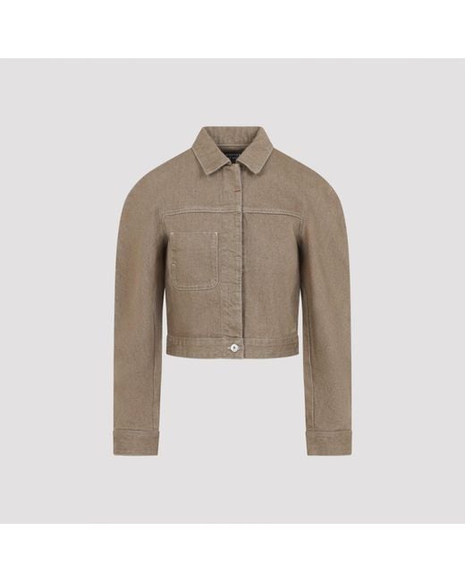 Jacquemus Natural Ovalo Cargo Jacket