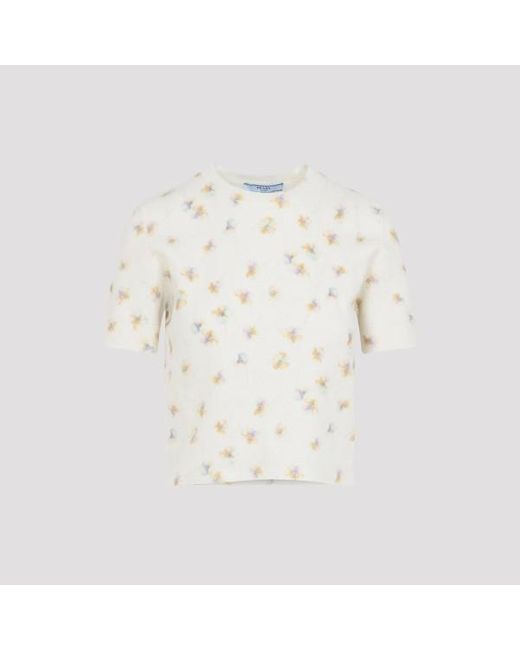 Prada White Wool Pullover